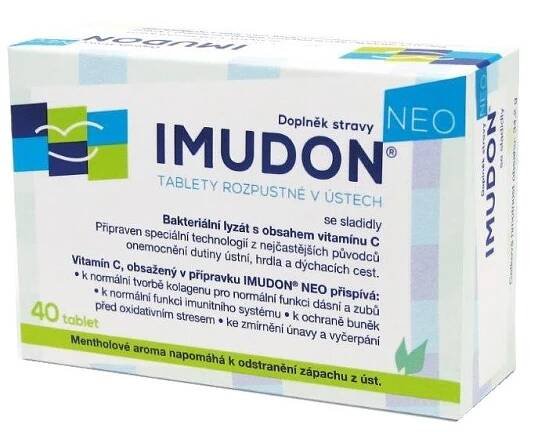 IMUDON NEO tablety rozpustné v ústech se sladidly 40 tablet