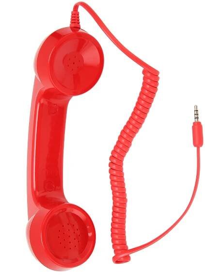 Retro sluchátko, multifunkční ruční přijímač mobilních telefonů a počítačů, odolný