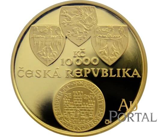 Zlatá mince 10000 Kč Zlatá bula sicilská 1 Oz 2012 PROOF