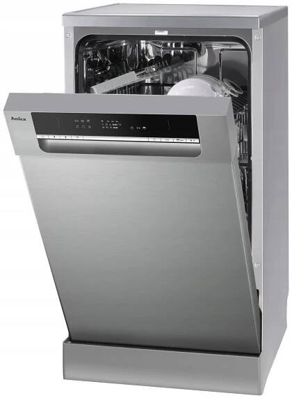 2 x Myčka nádobí AMICA MDFM43E6QIS SilentDrive 2.0 stříbrná 44.8 cm 10 ks Značka Amica
