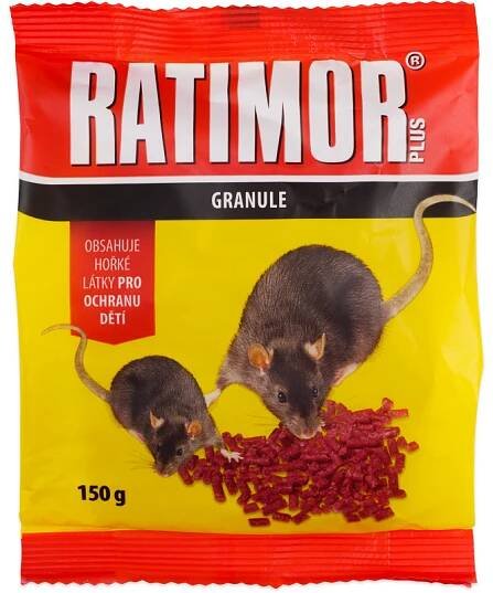 Unichem Ratimor Plus Granule jed na hlodavce myši a potkany 150 g 1381 od 49 Kč - Heureka.cz