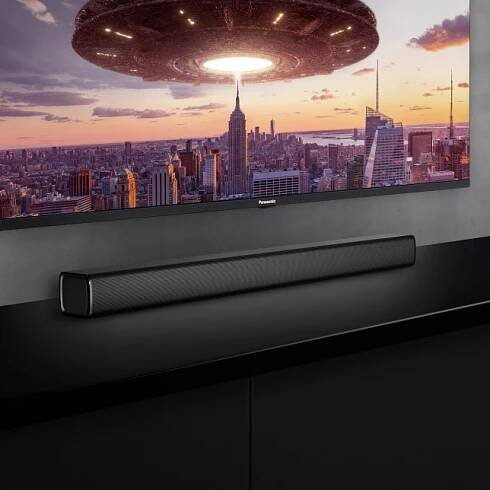Panasonic SC-HTB100EGK Panasonic SC-HTB100 stereofonní ozvučení pro domácí kino (45W, HDMI, Bluetooth, optický vstup, basreflexní otvor, držák na stěnu), černá 7