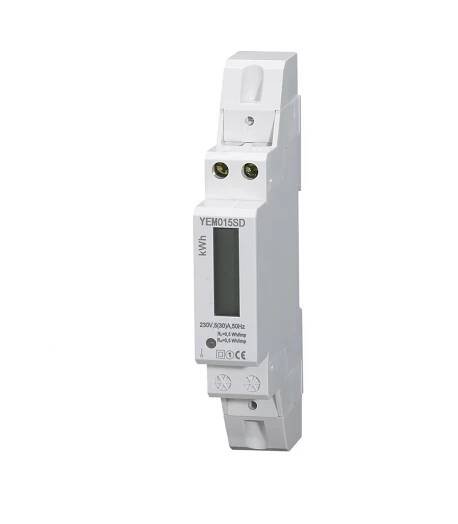 Elektroměr CARSPA YEM015SD na DIN lištu jednofázový digitální