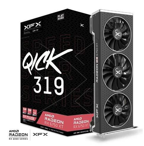 XFX Speedster QICK 319 AMD Radeon RX 6750 XT CORE 12GB GDDR6