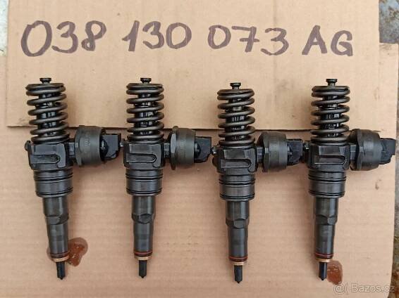 2x VSTŘIK 038130073AG - VW/ŠKODA 1.9TDi 77KW BKC, BXE, BJB