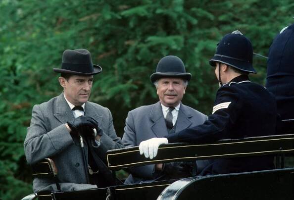 Z deníku Sherlocka Holmese - Záhada na Thorském mostě - Z filmu - Jeremy Brett, Edward Hardwicke