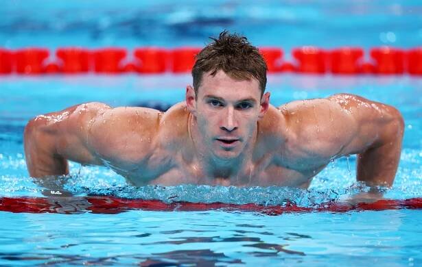 Ryan Murphy at the Olympics on July 31, 2024.