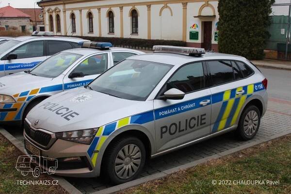 PČR - OOP Lužec nad Vltavou - Škoda Scala - TECHNIKAIZS.cz
