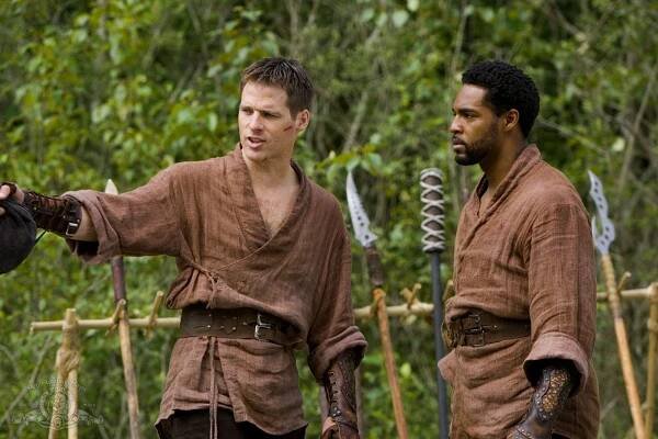 Hvězdná brána - Babylon - Z filmu - Ben Browder, Jason George