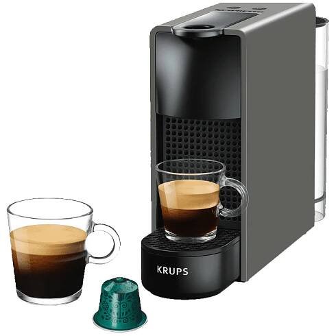 Kapslový kávovar Krups Nespresso Essenza Mini XN110B10 šedý