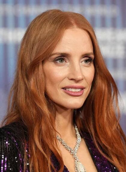 Jessica Chastain - Forehead, Face, Nose, Cheek, Skin, Lip...