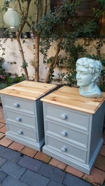 Professionally Refurbished Solid Pine Bedside Tables