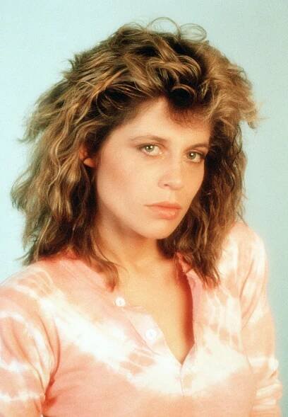 Linda Hamilton in a promotional photo for The Terminator (1984)