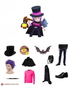 Top Hat Mortis From Brawl Stars Costume Carbon Costume Diy Dress Up ...
