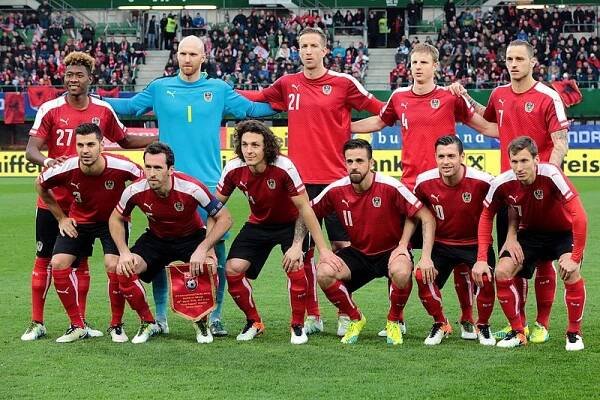 Österreichische Herren Fußball-Nationalmannschaft 2016 (CC by Wikipedia, abgerufen am: 18.1.2018)