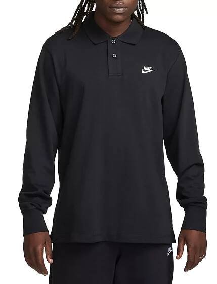 Pánská polokošile z pleteniny s dlouhým rukávem Nike Club