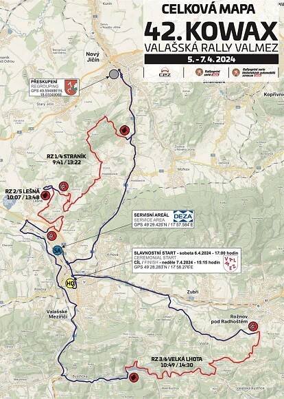 Valašská rally 2024: program, trasa, startovní listina, výsledky – SportovníProgram.cz