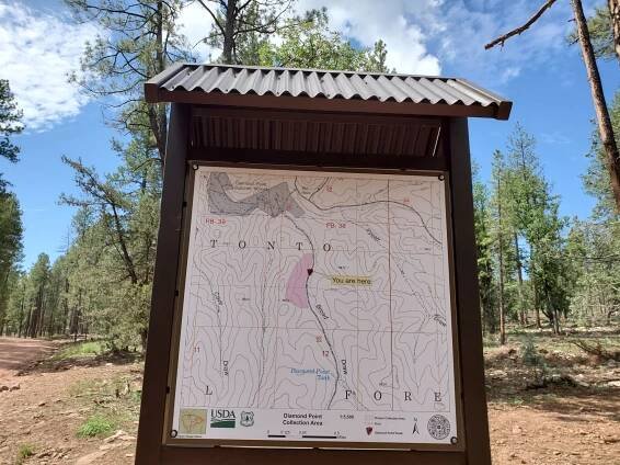 quartz crystal hunting Arizona site map