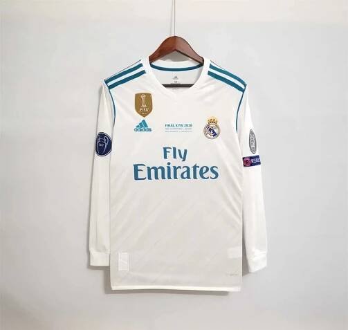 Real Madrid 2017-18 Ronaldo Home Long Sleeve
