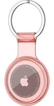 Lokátor Voděodolný TPU držák pro Apple AirTag ochranný kryt proti ztrátě pro psa kočku domácí mazlíčky obojek klíče a sledovací zařízení růžová