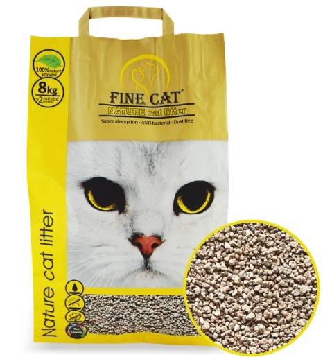 FINE CAT Nature Cat Litter hrudkující stelivo 8 kg od 99 Kč