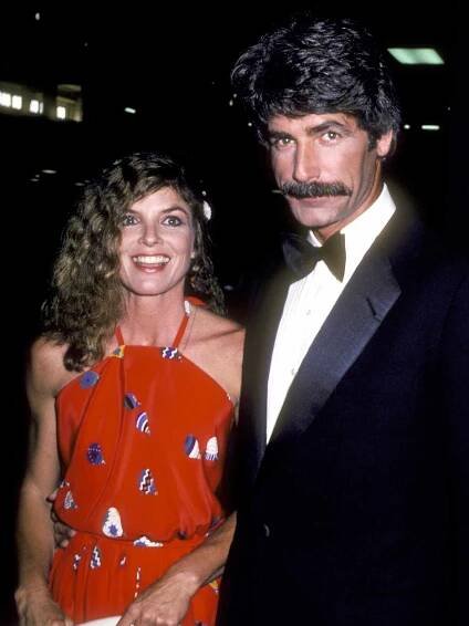 Katharine Ross and Sam Elliott attend the 16th Annual Academy of Country Music Awards on April 30, 1981 at Shrine Auditorium in Los Angeles, California