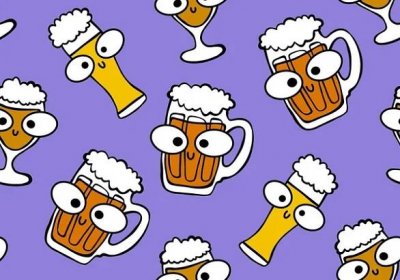 Beer seamless octoberfest pattern for wrapping paper and menu and clothes print and accessories and notebooks and festive. High quality illustration — Stock obrázek