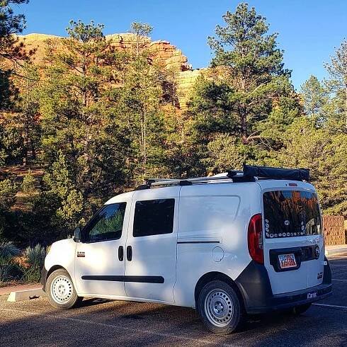 ProMaster City with Slide-Down Bed, Rear and Front Awnings