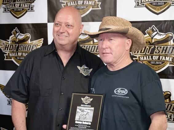 Gene Woods with Kenny Roberts