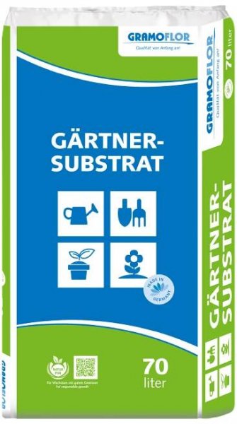 Zahradnický substrát s jílem Gramoflor 70 L