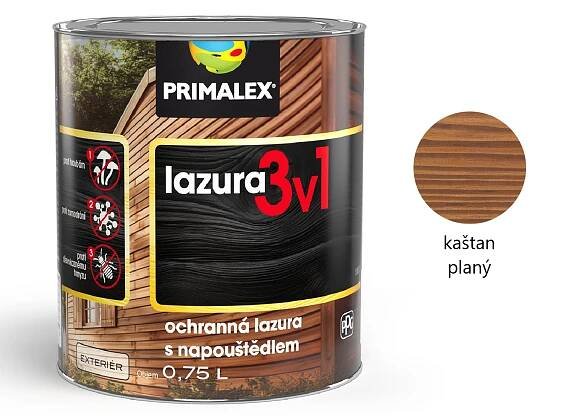 Primalex Lazura 3v1 5l mahagon americký