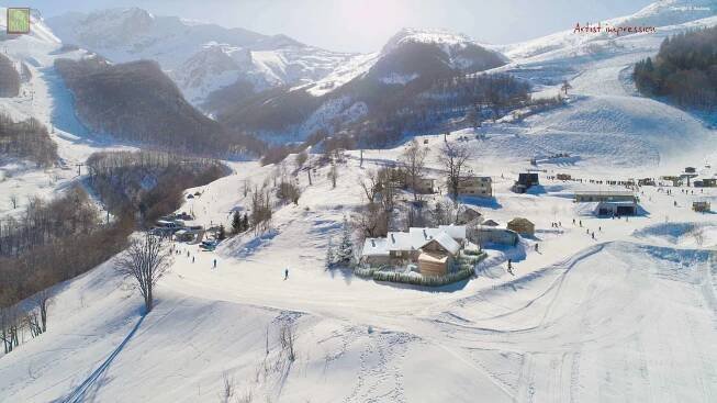 The chalets of Villa Almellina Estates in Limone | Ski Chalets Limone