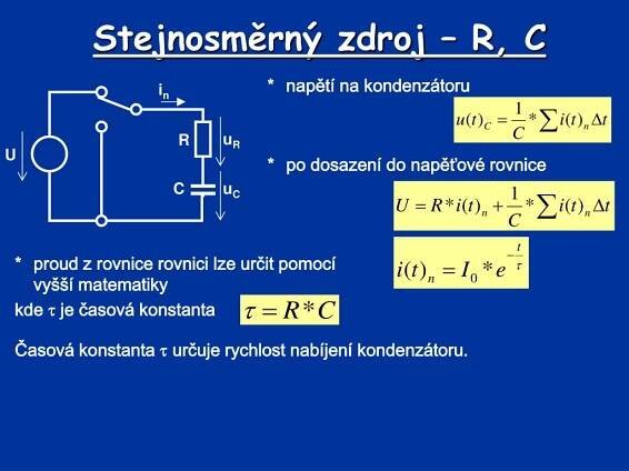 PPT - Základy elektrotechniky Přechodové jevy PowerPoint Presentation - ID:4829160