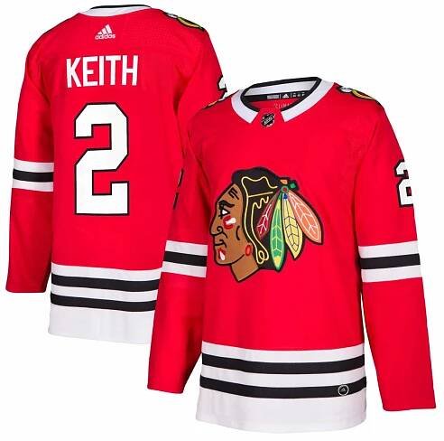 Dres Chicago Blackhawks #2 Duncan Keith adizero Home Authentic Player Pro