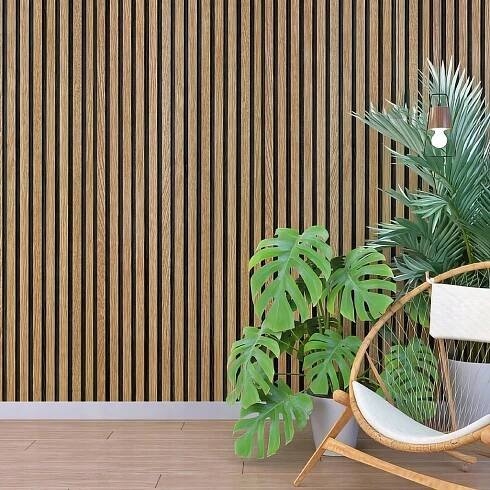 TAPETA NA ZEĎ LAMELOVÉ PANELY DŘEVĚNÉ 3D VINYLOVÁ IMITACE DESKY 10 m Motiv 3D a perspektiva dekor dětský kuchyně moderní sportovní tribal