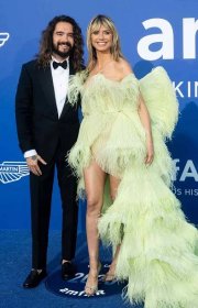 Tom Kaulitz and Heidi Klum attend the amfAR Cannes Gala 2023
