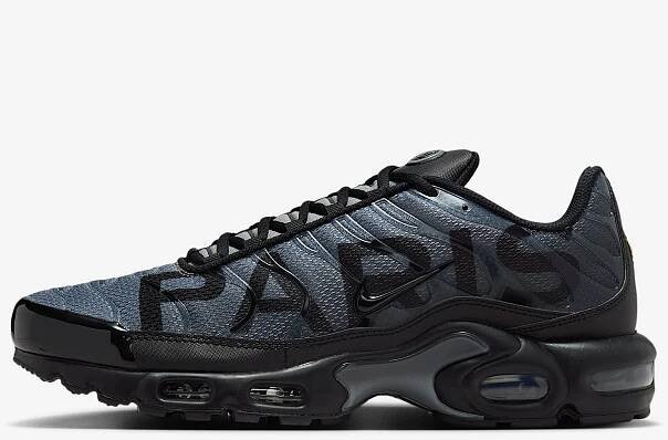 Pánské boty Paris Saint-Germain Air Max Plus Premium Nike - Černá/Particle Grey/Anthracite/Černá