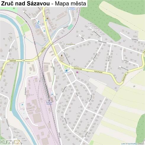Zruč nad Sázavou - mapy | Kurzy.cz