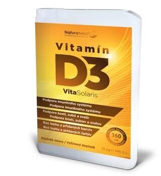 Naturamed Vitamín D3 VitaSolaris 360 tablet - roční balení