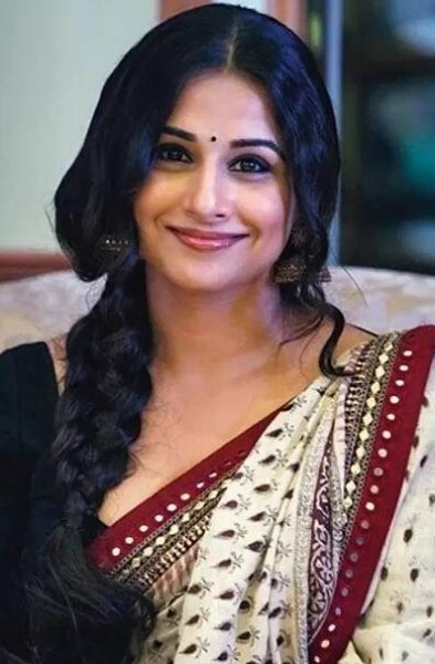 Long hair Vidya Balan