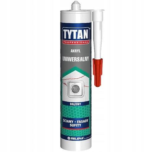 Tytan akryl HNĚDÝ univerzální pro fasády stěn stropů malířský 280ml.
