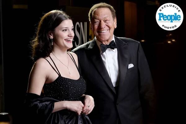 Joe Piscopo and Olivia Piscopo attend SNL50: The Anniversary Special on February 16, 2025 in New York City. 