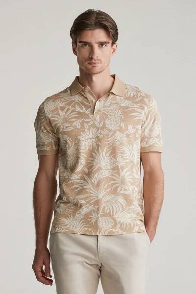 POLOKOŠILE GANT PRINTED SS POLO DRY SAND