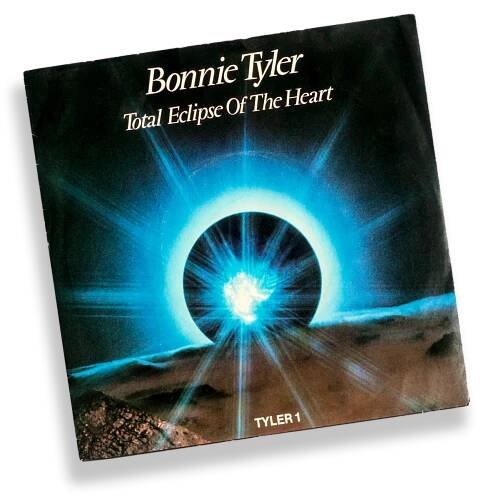 The 1983 jacket cover of the "Total Eclipse of the Heart" single.