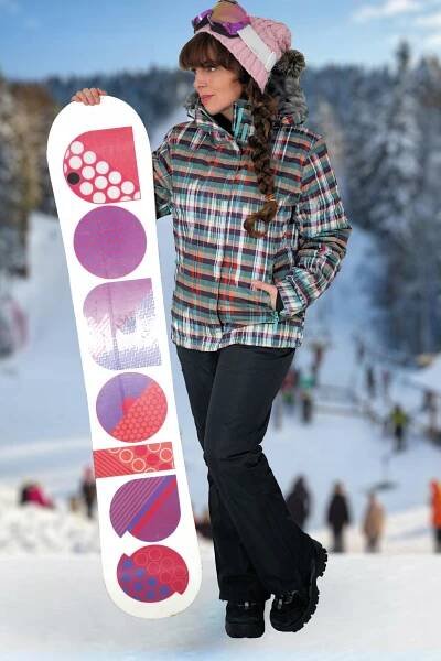 DÁMSKÁ KOMBINÉZA na snowboard FOXI membrána 10 000 mg/m2 S +DÁREK Hlavní materiál polyester