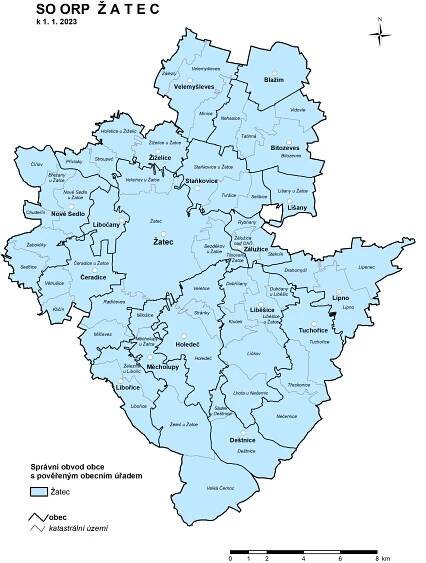 Administrativní mapy správních obvodů ORP | Ústecký kraj