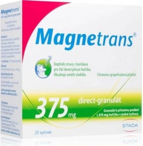 Magnetrans 375 mg 20 tyčinek granulátu