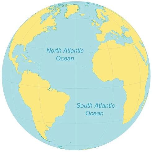 Atlantic Ocean Map