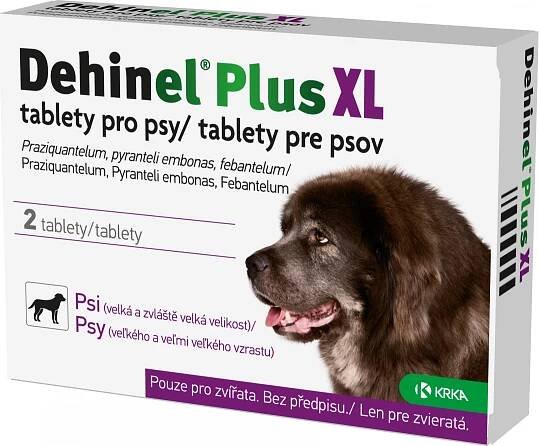 KRKA Dehinel Plus XL 2 tbl. od 135 Kč