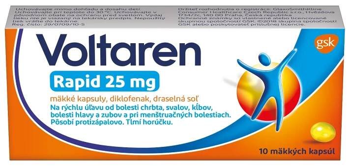 Voltaren Rapid 25 mg, 20 cps. 20 cps. od 129 Kč